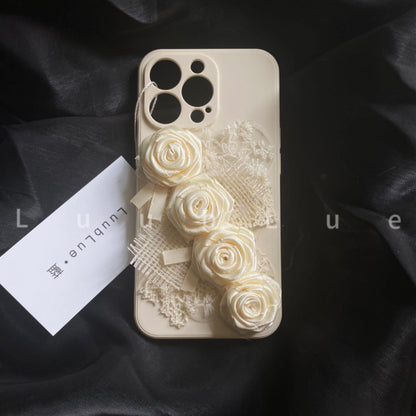 Pure White Roses Phone Case