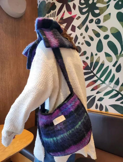 Purple Bow Crossbody Bag