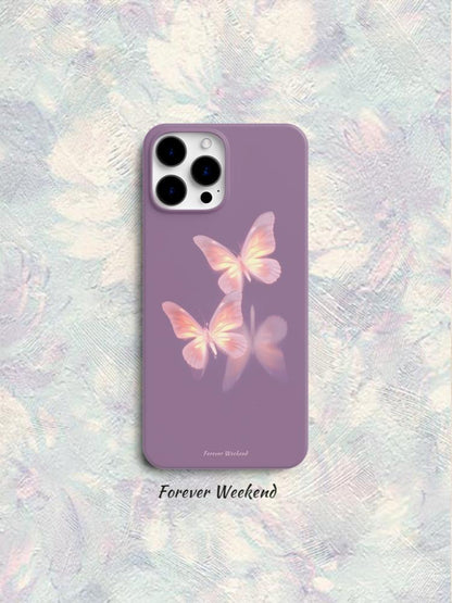 Purple Butterflies Printed Phone Case