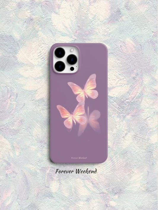 Purple Butterflies Printed Phone Case