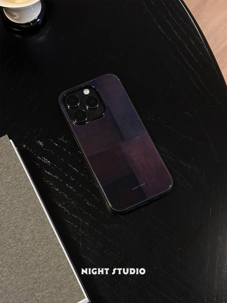 Purple Checkered Phone Case