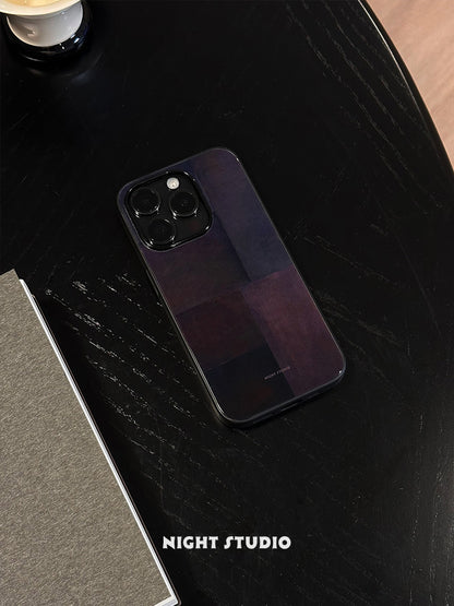 Purple Checkered Phone Case