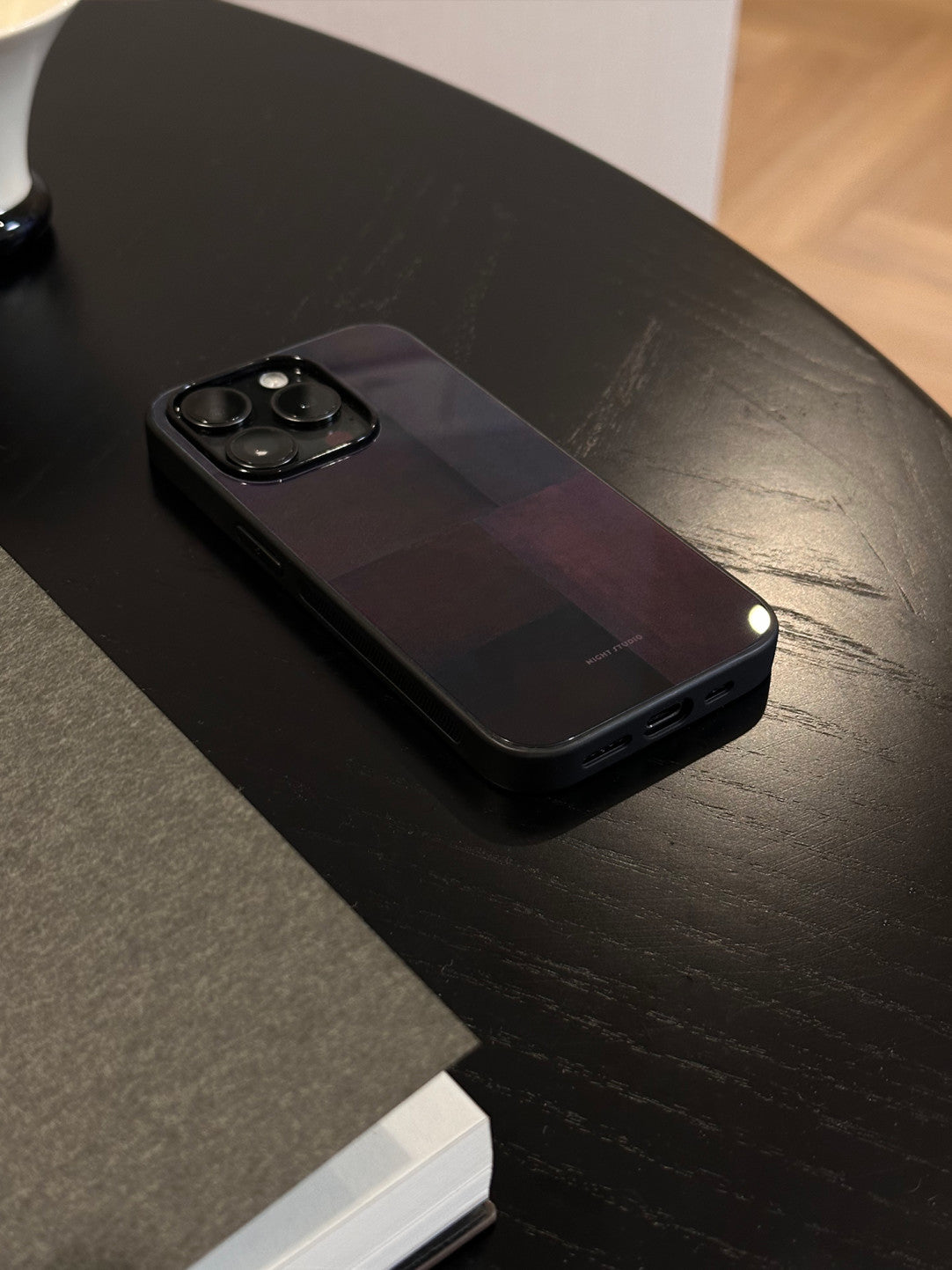 Purple Checkered Phone Case
