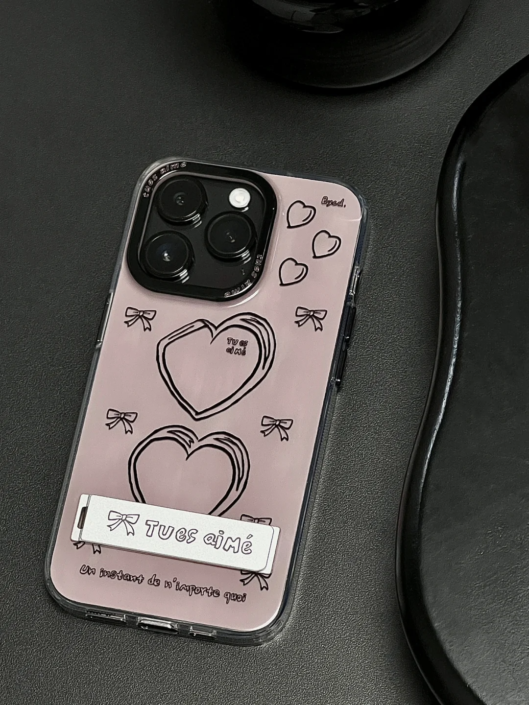 Purple Heart Printed Phone Case