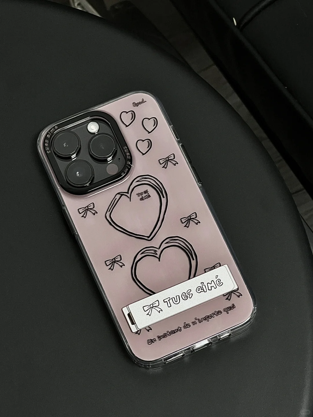 Purple Heart Printed Phone Case