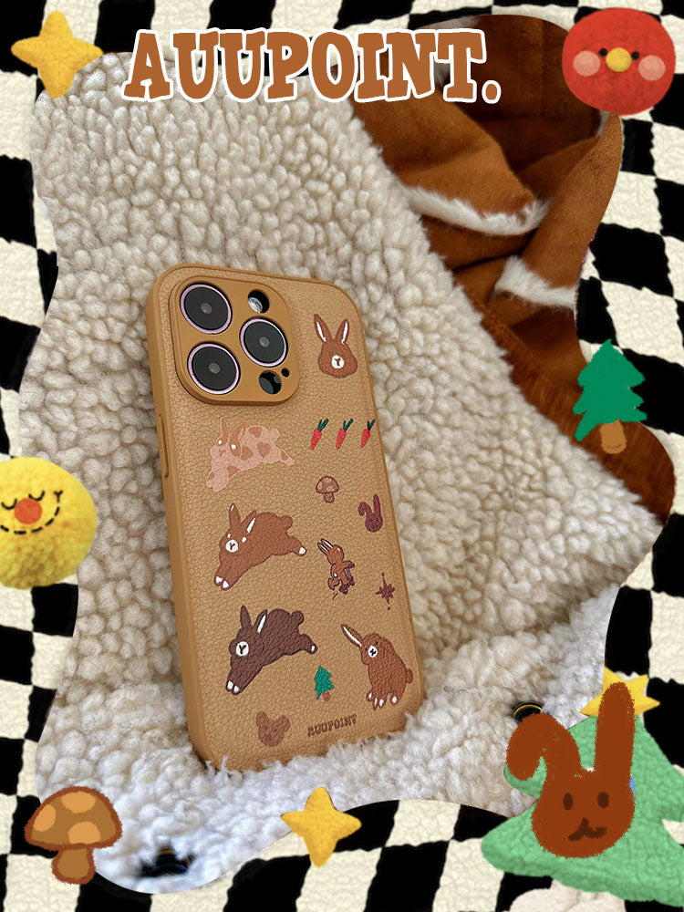 Rabbit Paradise Printed Phone Case | iPhone Accessories | Three Fleas