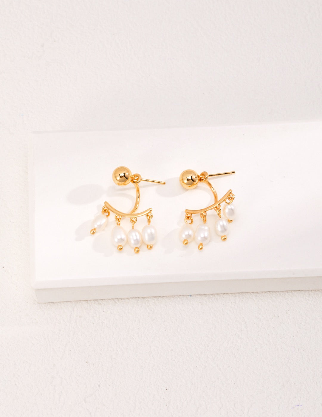 Raindrop Pearl Statement Earrings