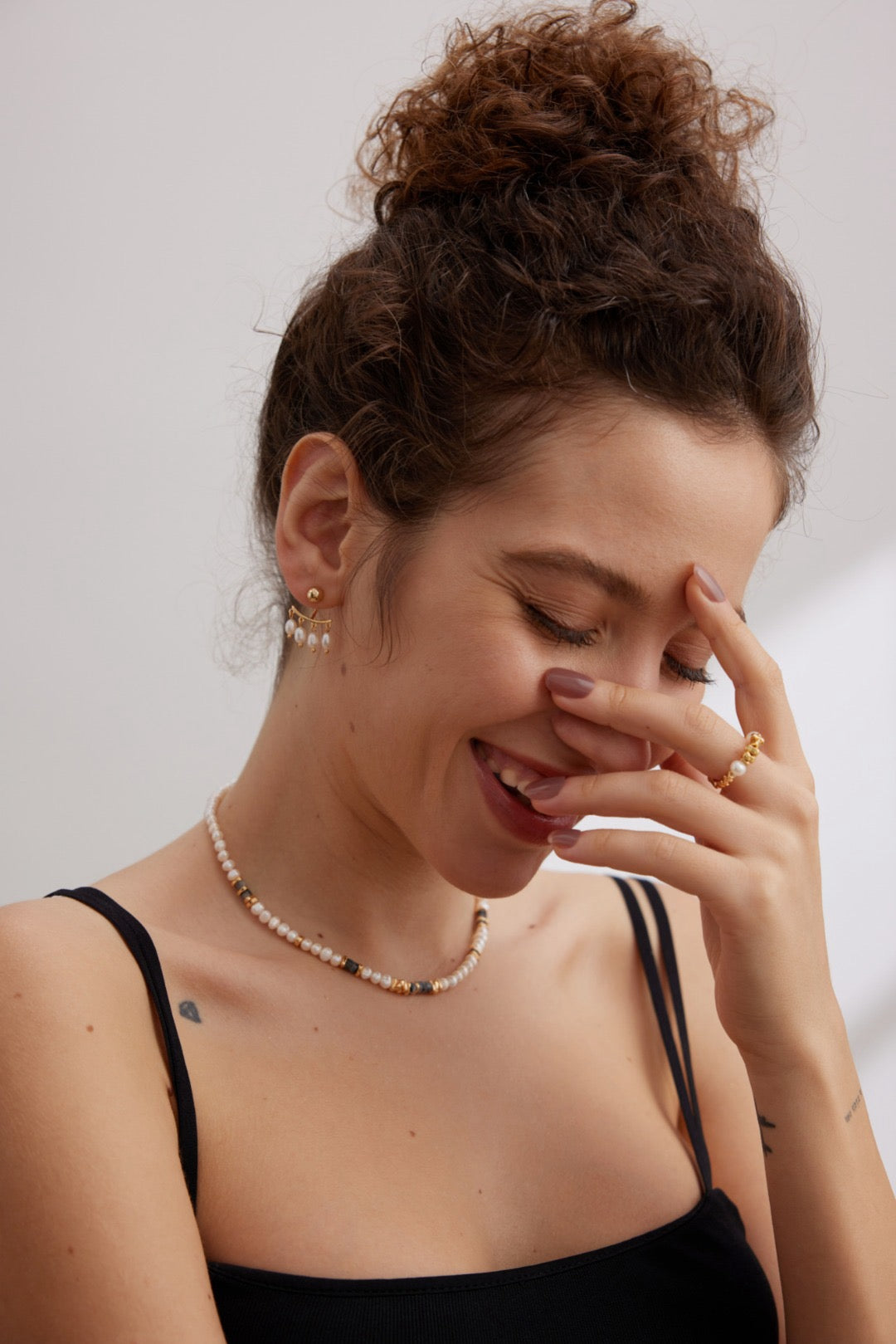 Raindrop Pearl Statement Earrings