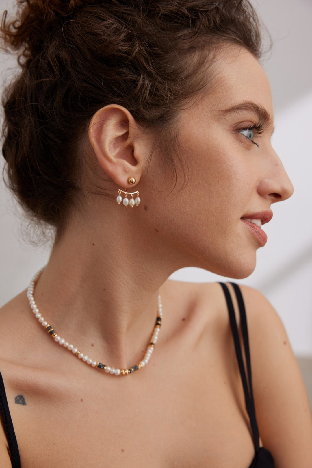 Raindrop Pearl Statement Earrings