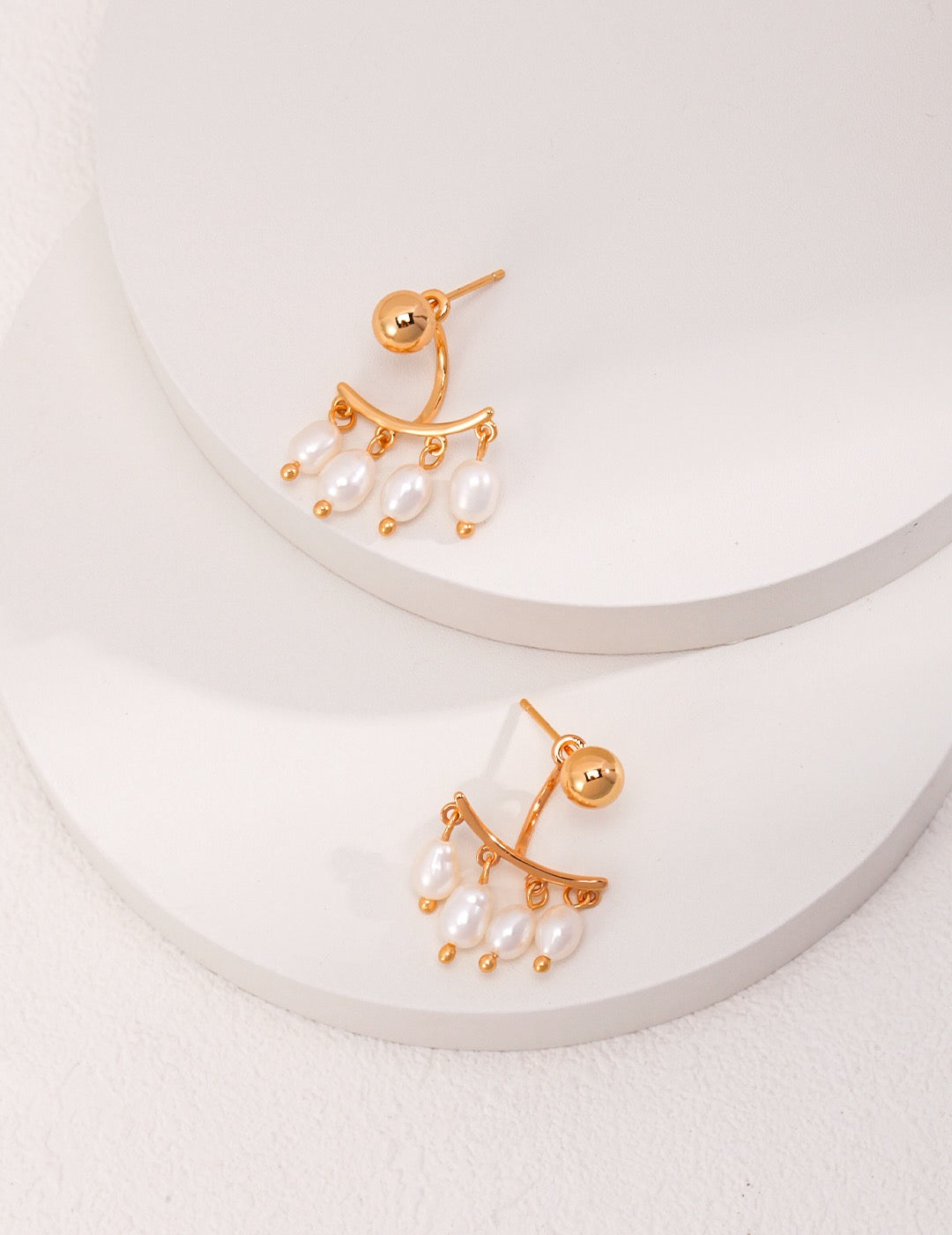 Raindrop Pearl Statement Earrings