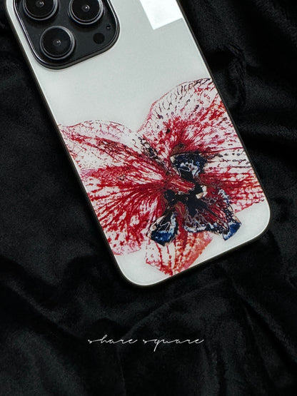 Red Abstract Flowers Phone Case