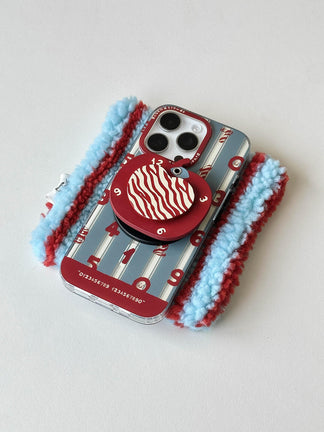 Red Apple Number Printed Phone Case | iPhone Accessories | Three Fleas