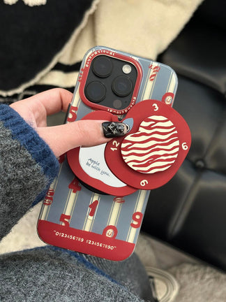 Red Apple Number Printed Phone Case | iPhone Accessories | Three Fleas