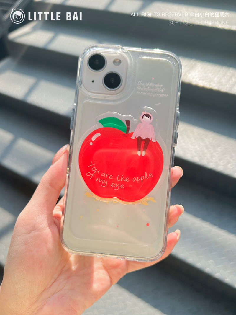 Red Apple Printed Phone Case