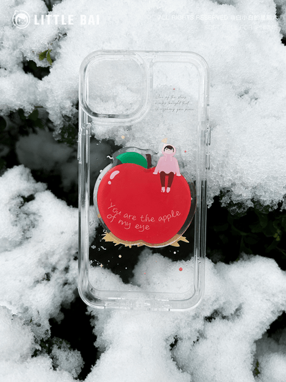 Red Apple Printed Phone Case