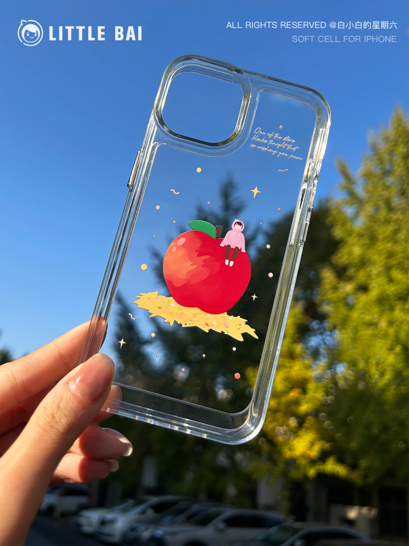 Red Apple Printed Phone Case