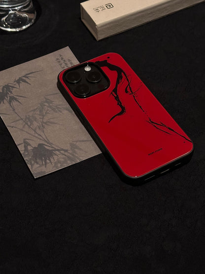 Red Calligraphy Phone Case