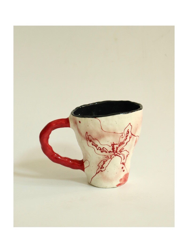 Red Ceramic Cup | Mug/Cup | Three Fleas