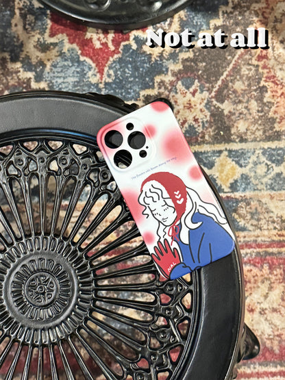 Red Hat Girl Printed Phone Case