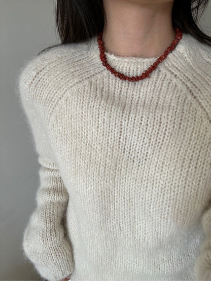 Red Stones Beaded Necklace