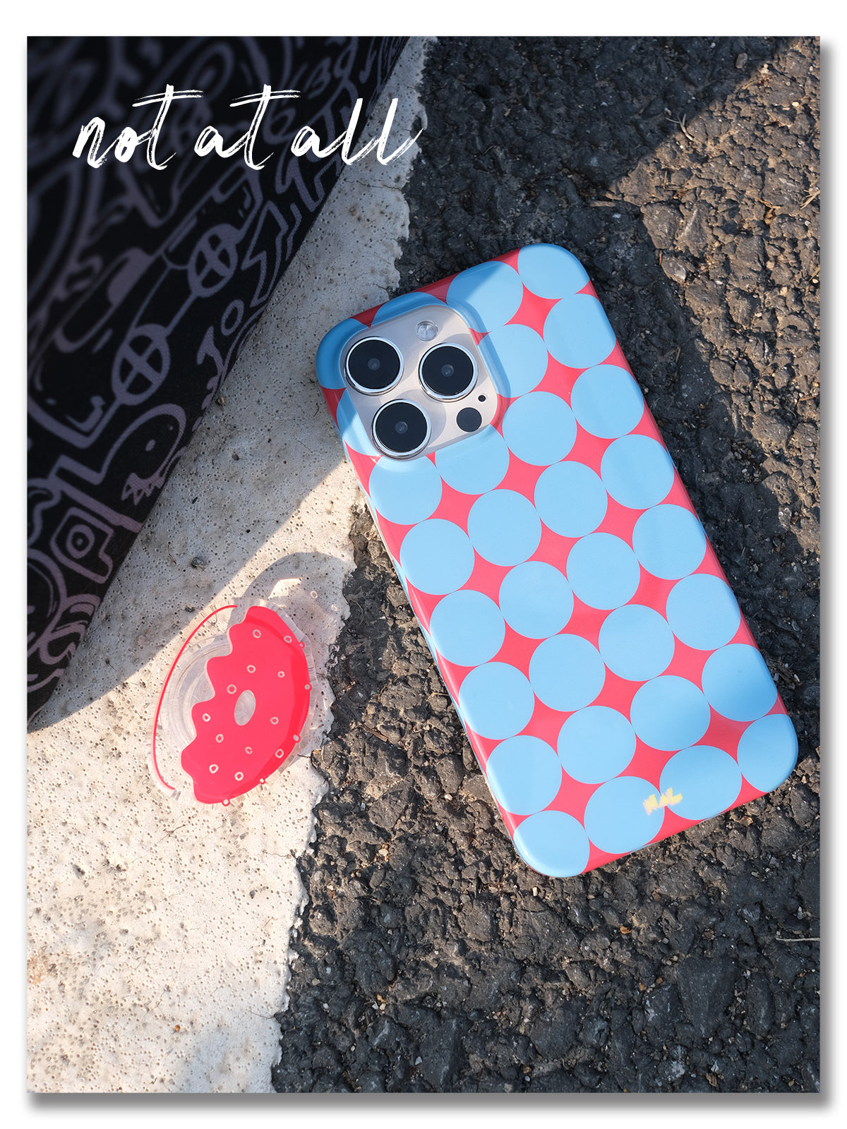 Coditto Phone Case Red and Blue Circle Printed Phone Case | Three Fleas