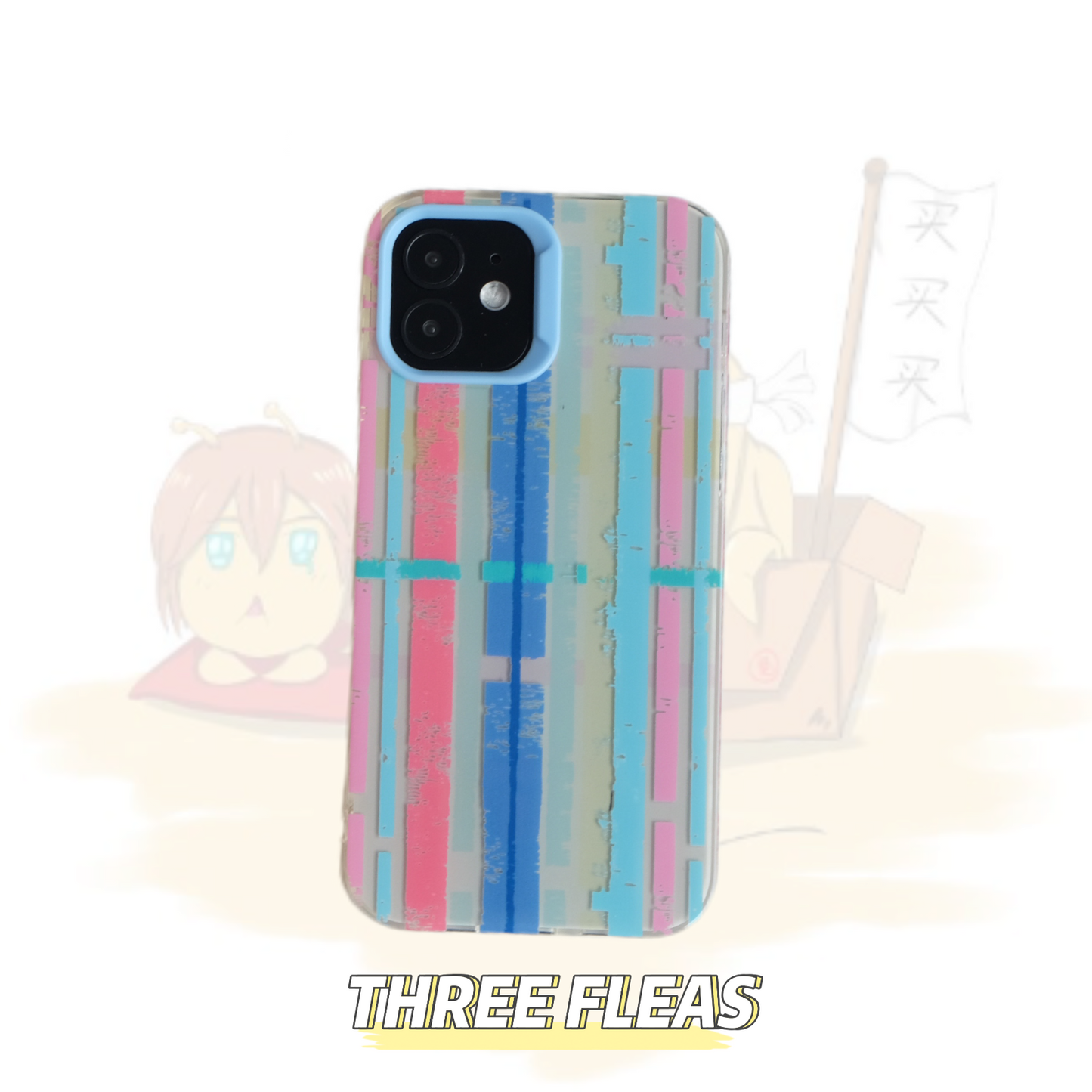 Red and Blue Stripe Phone Case