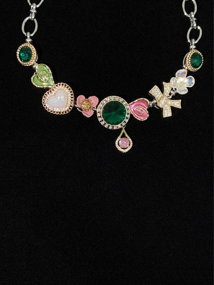 Retro Buttons Choker