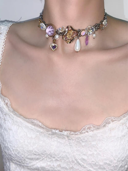 Retro Buttons Choker