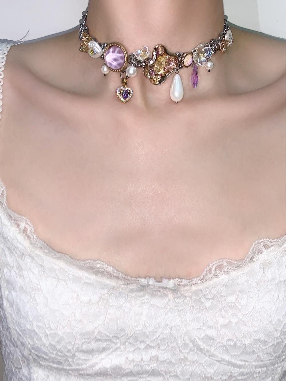 Retro Buttons Choker