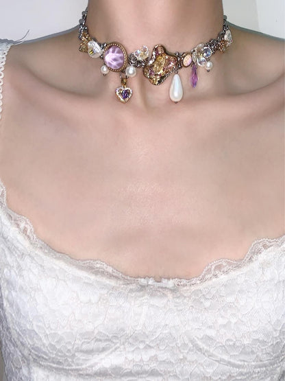 Retro Buttons Choker