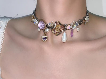 Retro Buttons Choker
