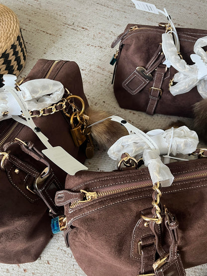 Retro Chain Boston Bag