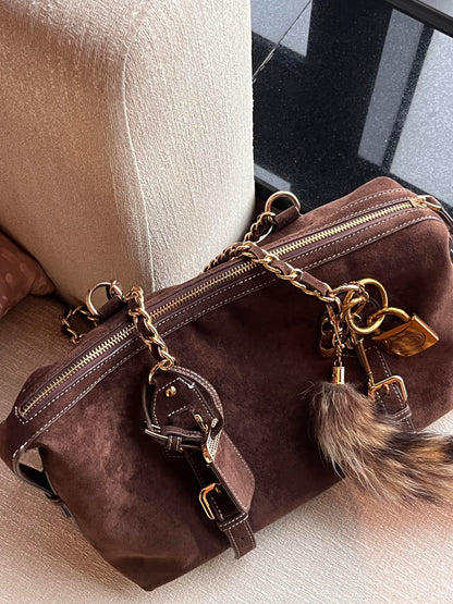 Retro Chain Boston Bag