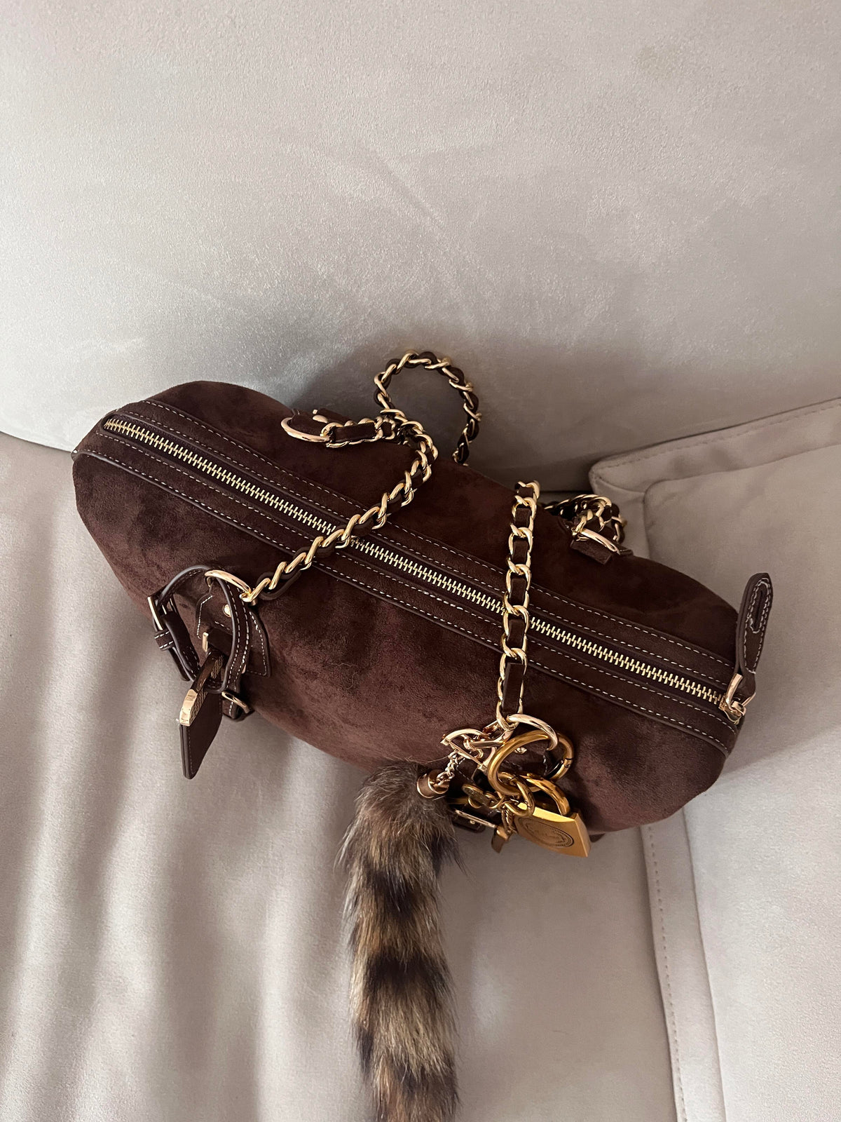 Retro Chain Boston Bag