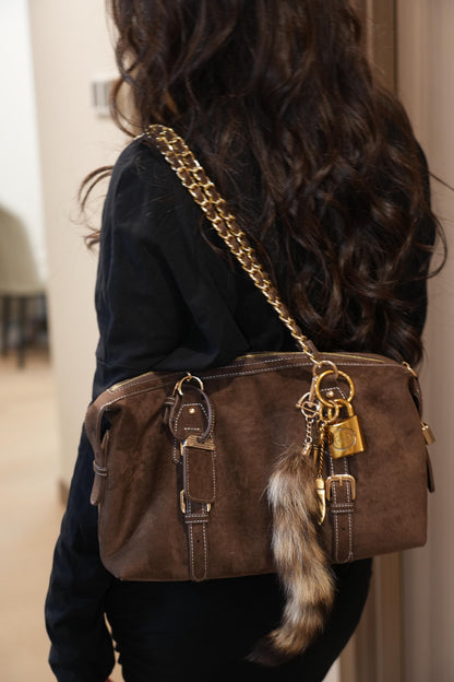 Retro Chain Boston Bag