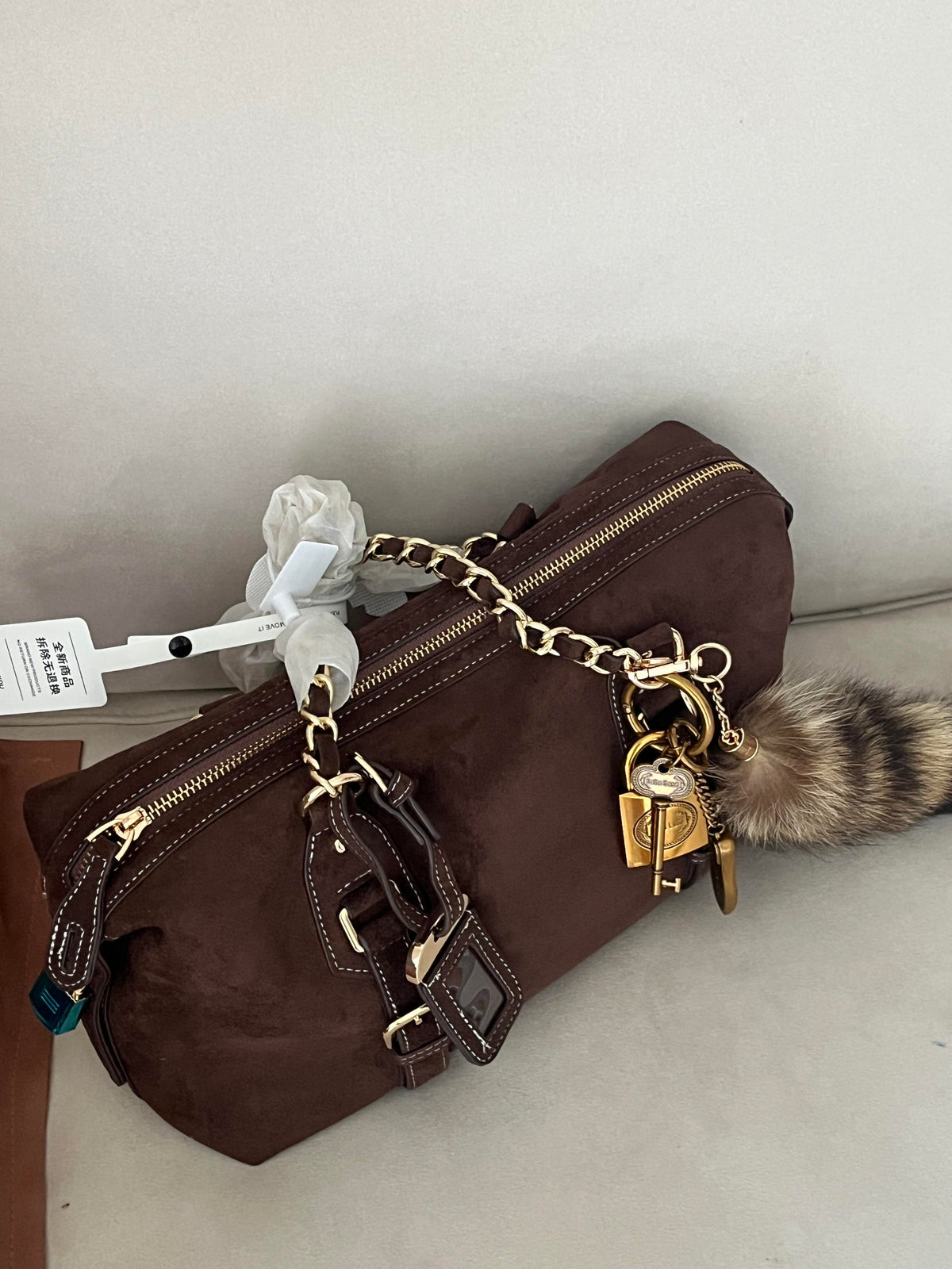 Retro Chain Boston Bag