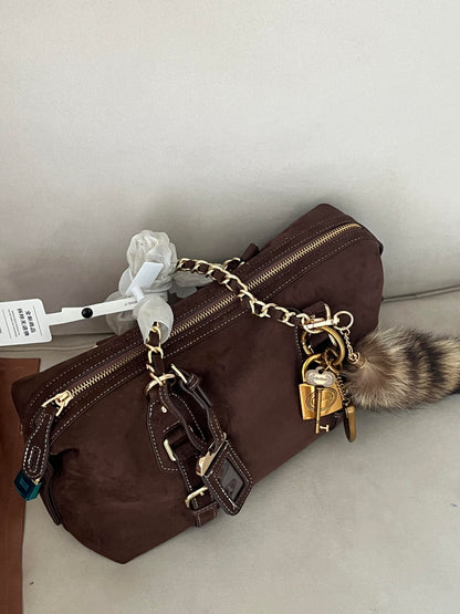 Retro Chain Boston Bag