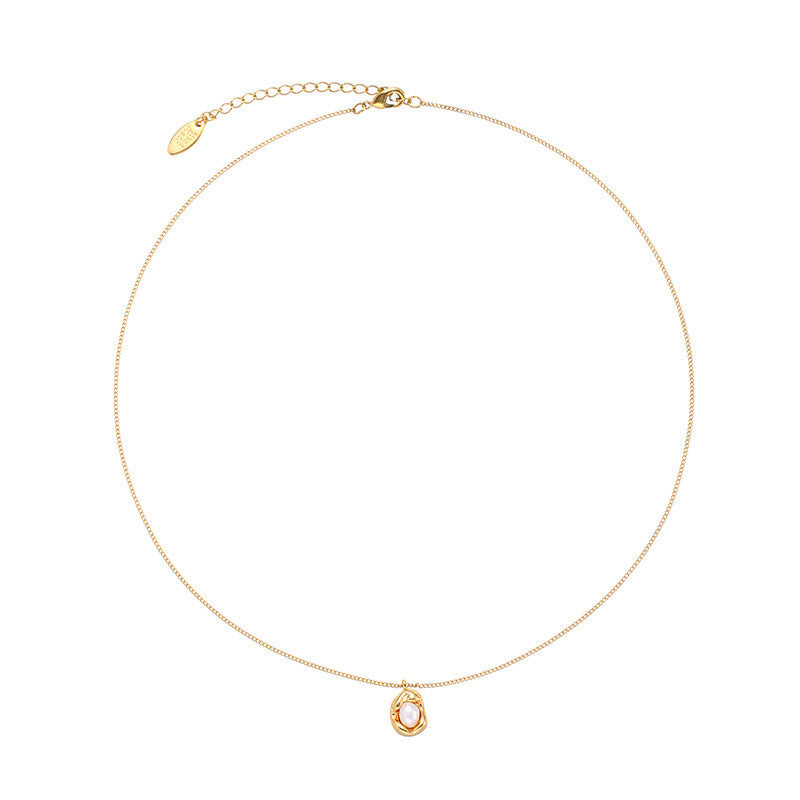 Retro Golden Cloud Pearl Necklace