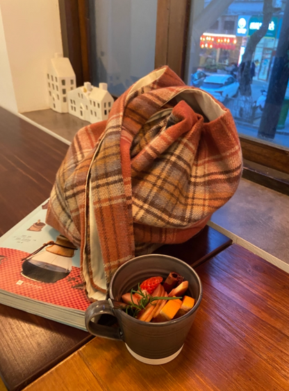 Retro Plaid Shoulder Bag