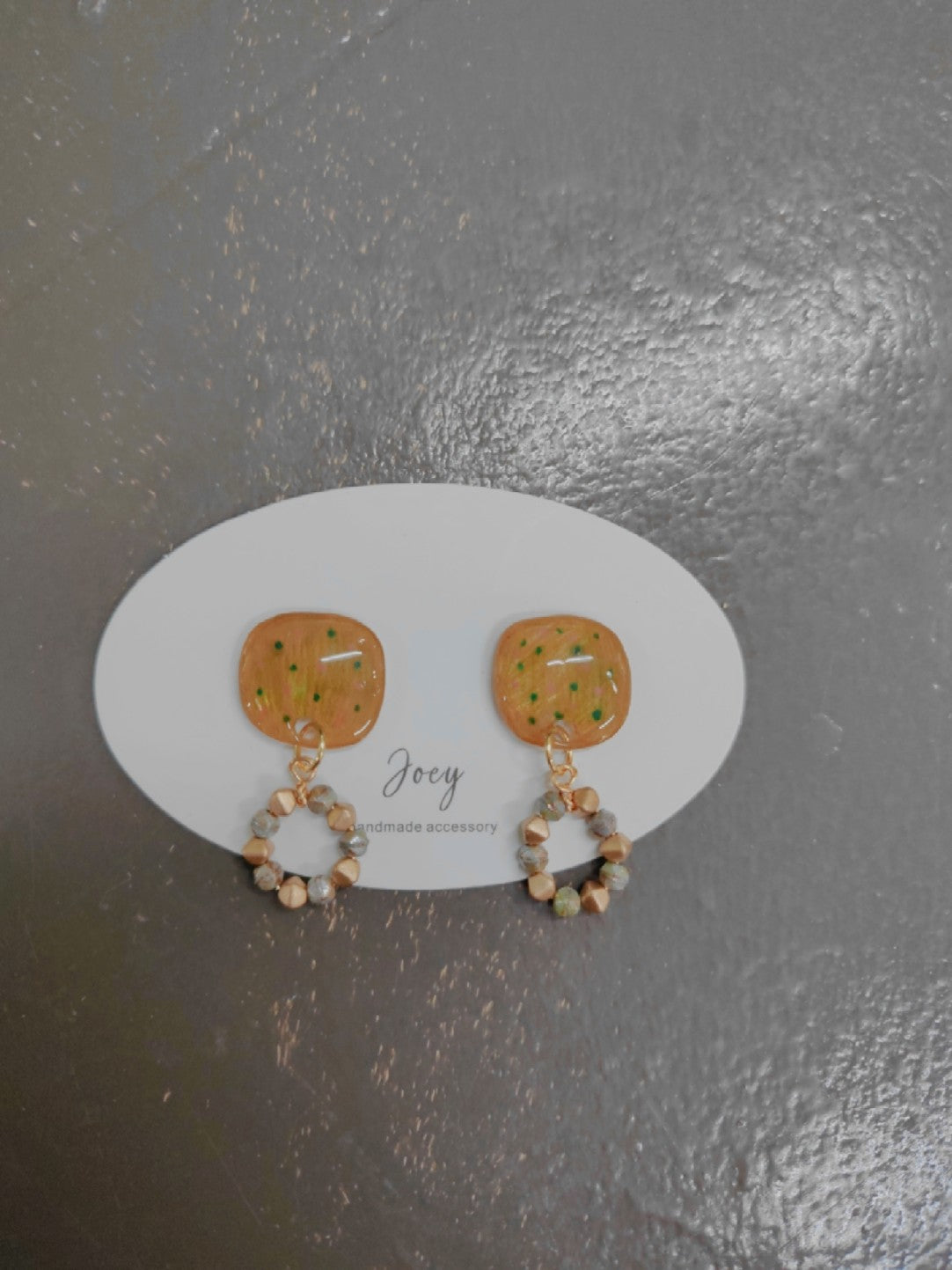 Retro Shrink Plastic Beaded Earrings