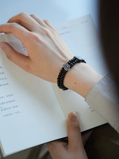 Chinoiserie Rising Clouds Beaded Bracelet