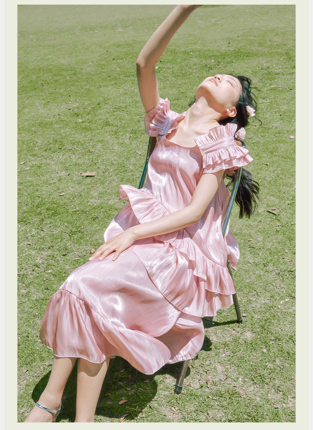 Rococo Ruffles Tiered Midi Dress