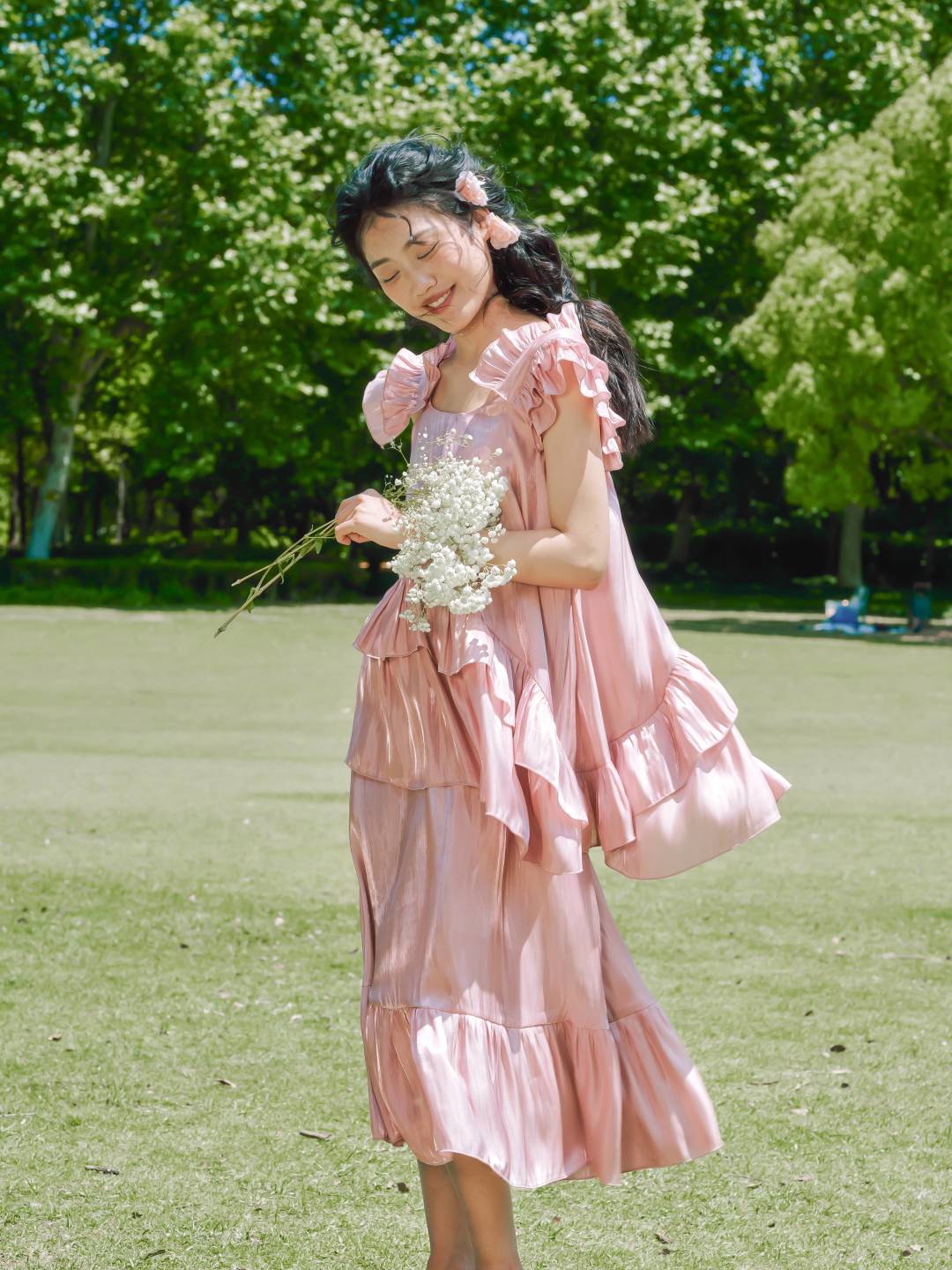 Rococo Ruffles Tiered Midi Dress | Dress | Three Fleas