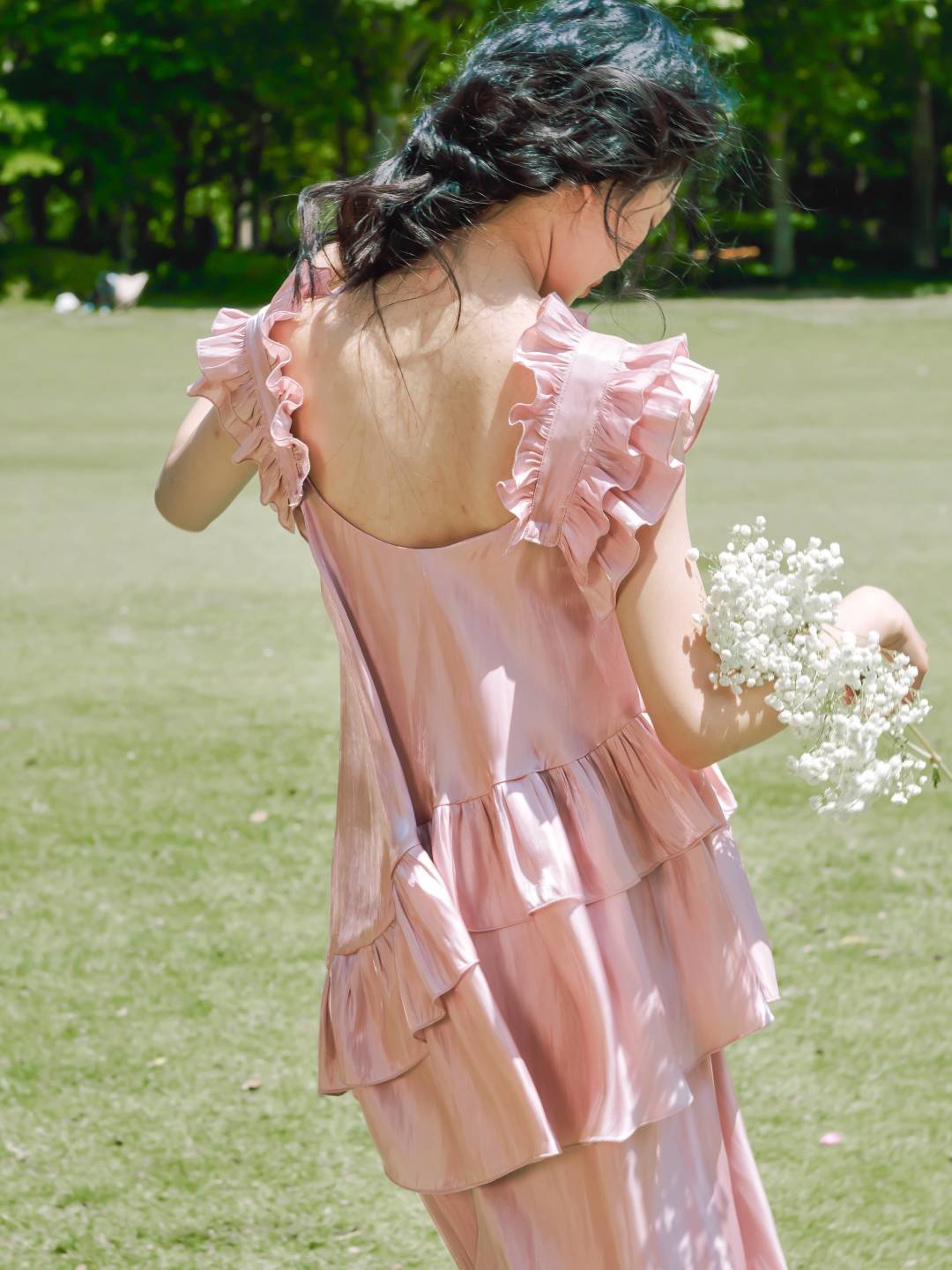 Rococo Ruffles Tiered Midi Dress | Dress | Three Fleas