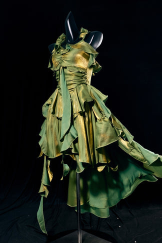 Romantic Story Cascading Tiered Ruffle Dress