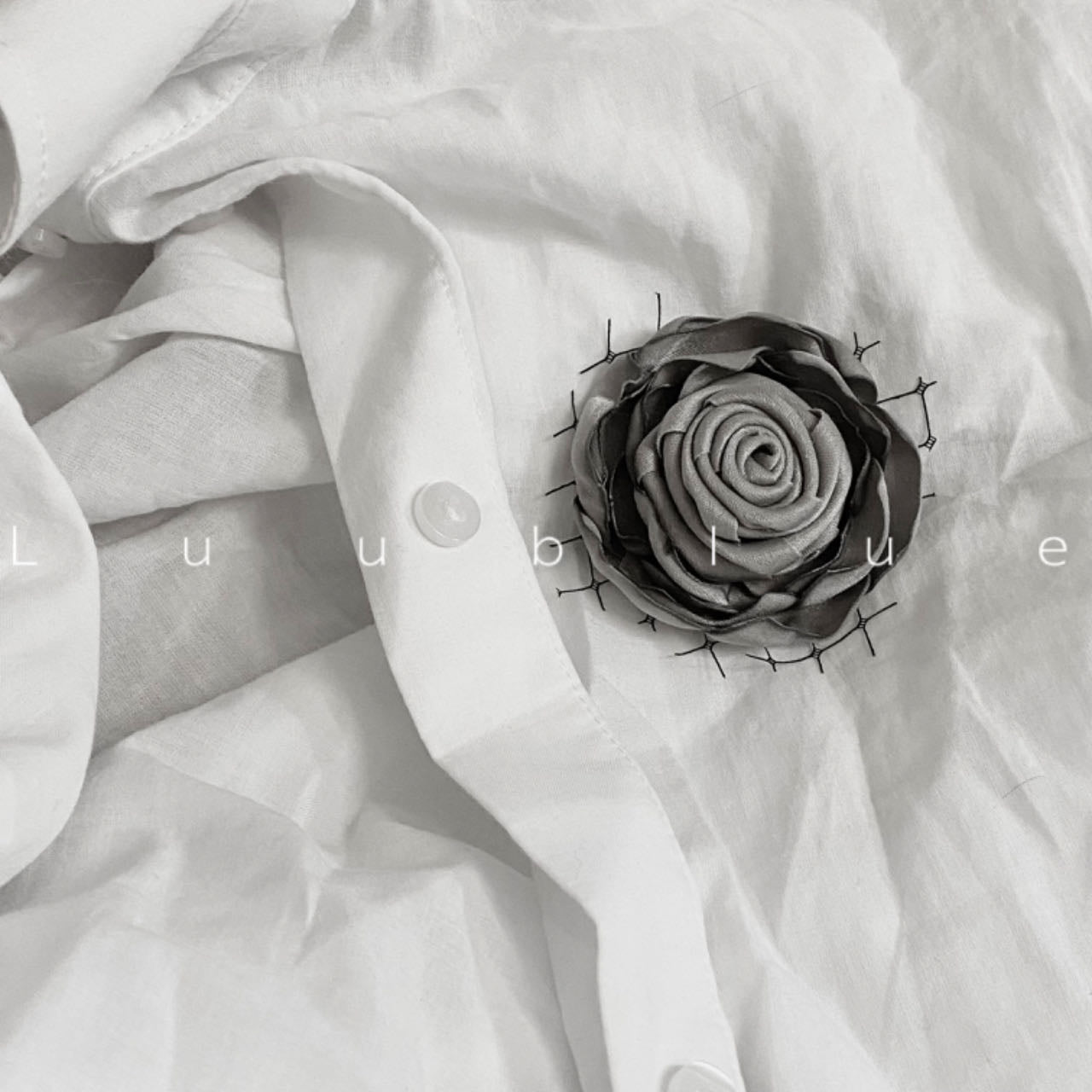 Rose Lace Brooch