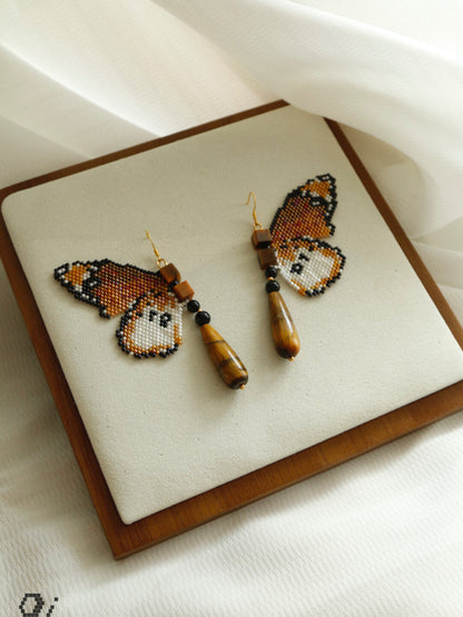 Royal Butterfly MIYUKI Beaded Earrings