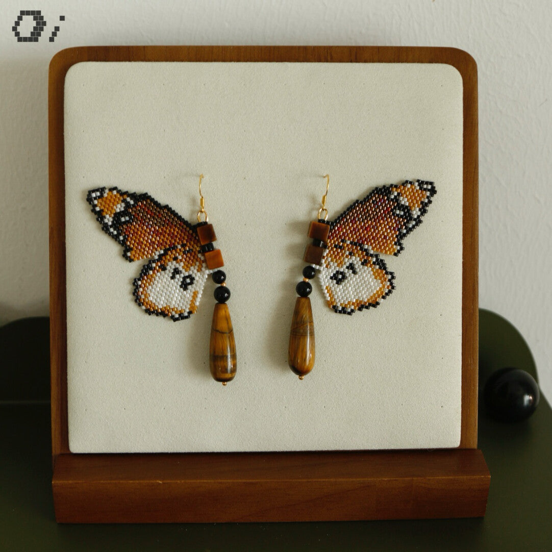 Royal Butterfly MIYUKI Beaded Earrings
