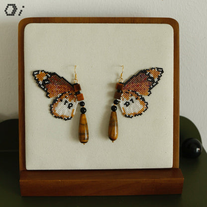 Royal Butterfly MIYUKI Beaded Earrings