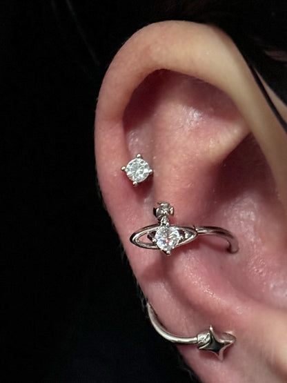 Running to Saturn Earring | Earring | Three Fleas
